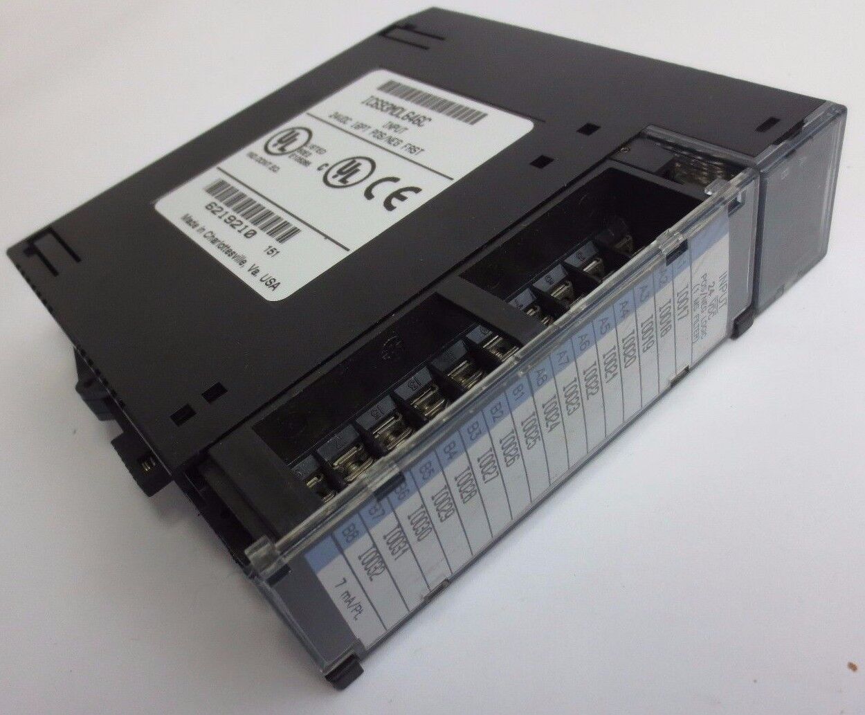 GE FANUC IC693MDL646C INPUT MODULE - 24VDC, 16PT, POS/NEG, FAST