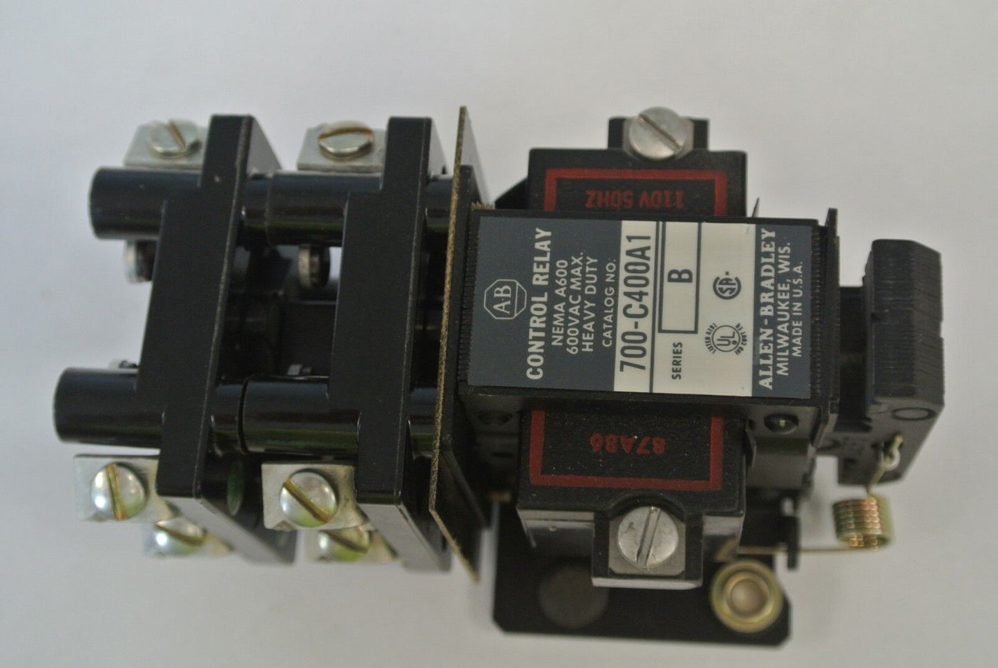 ALLEN-BRADLEY 700-C400A1 TYPE C AC RELAY / 110-120VAC / 4 N.O. / NEW SURPLUS