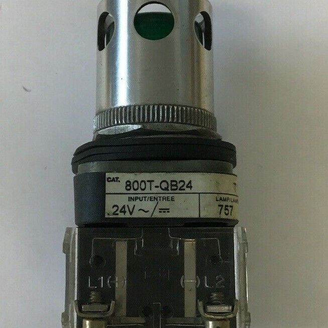 ALLEN BRADLEY 800T-QB24 SER T 24VAC/VDC PUSH BUTTON GREEN