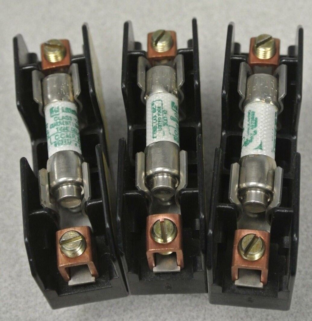 LOT of 3 / BUSS / BUSSMANN BM6031B FUSE HOLDER / 600V / 30A