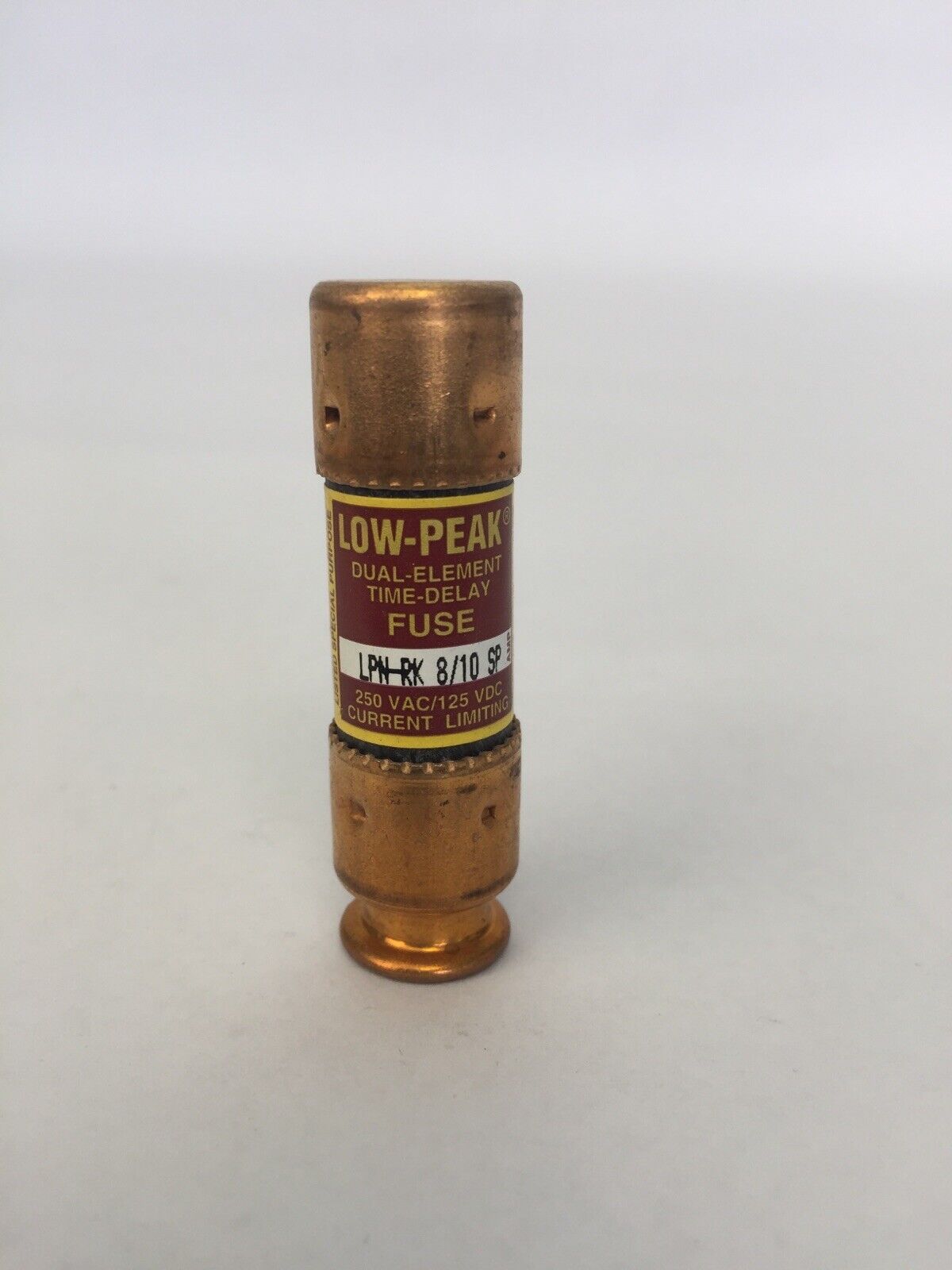 LOW-PEAK LPN-RK-8/10SP DUAL ELEMENT TIME-DELAY FUSE 8/10A 250VAC (BOX OF 10)