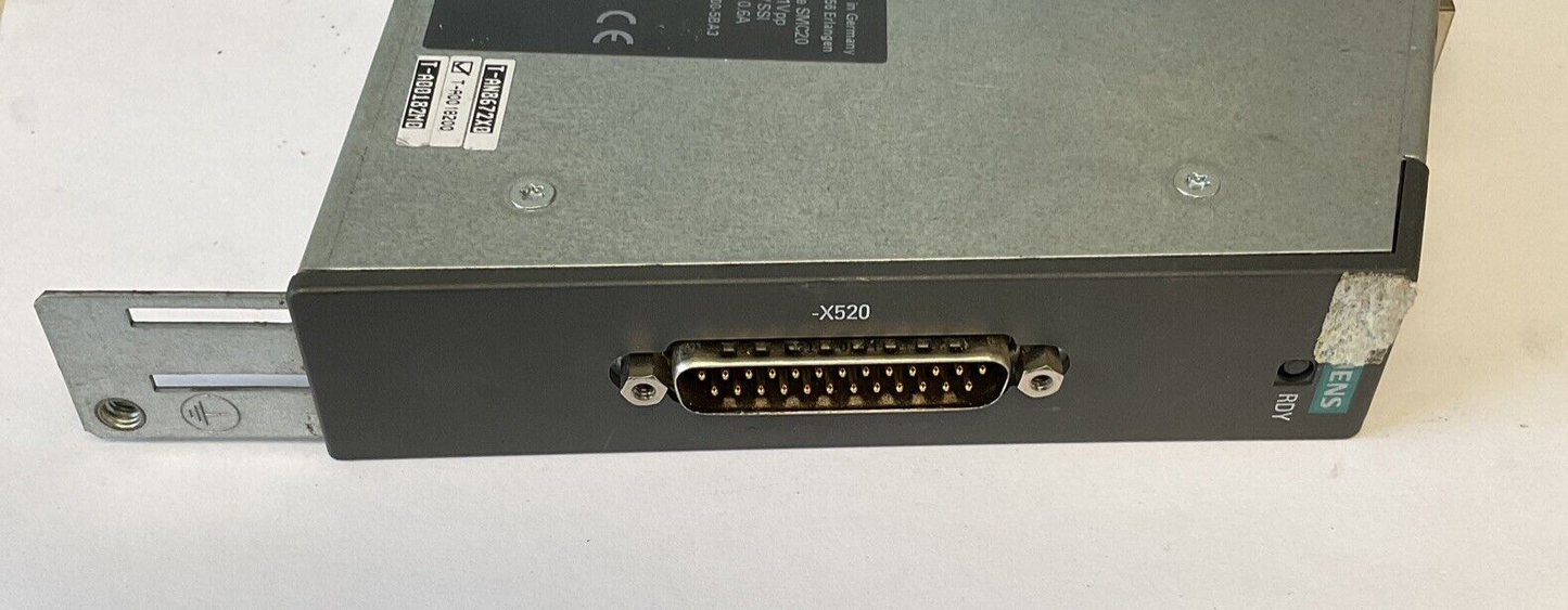 SIEMENS 6SL3055-0AA00-5BA3 SENSOR MODULE SMC20 24VDC 0.6A VER.A