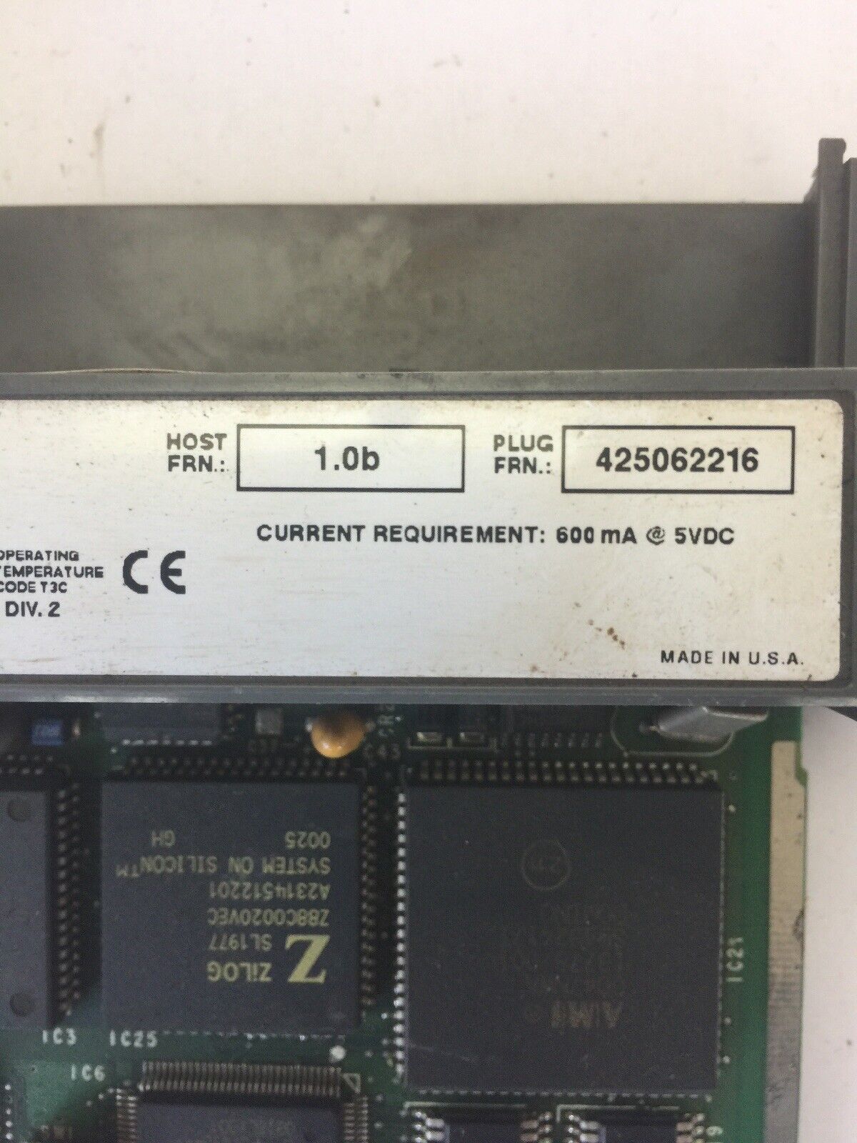 ALLEN BRADLEY 1747-SN REMOTE I/O SCANNER SER B FRN 1.0B