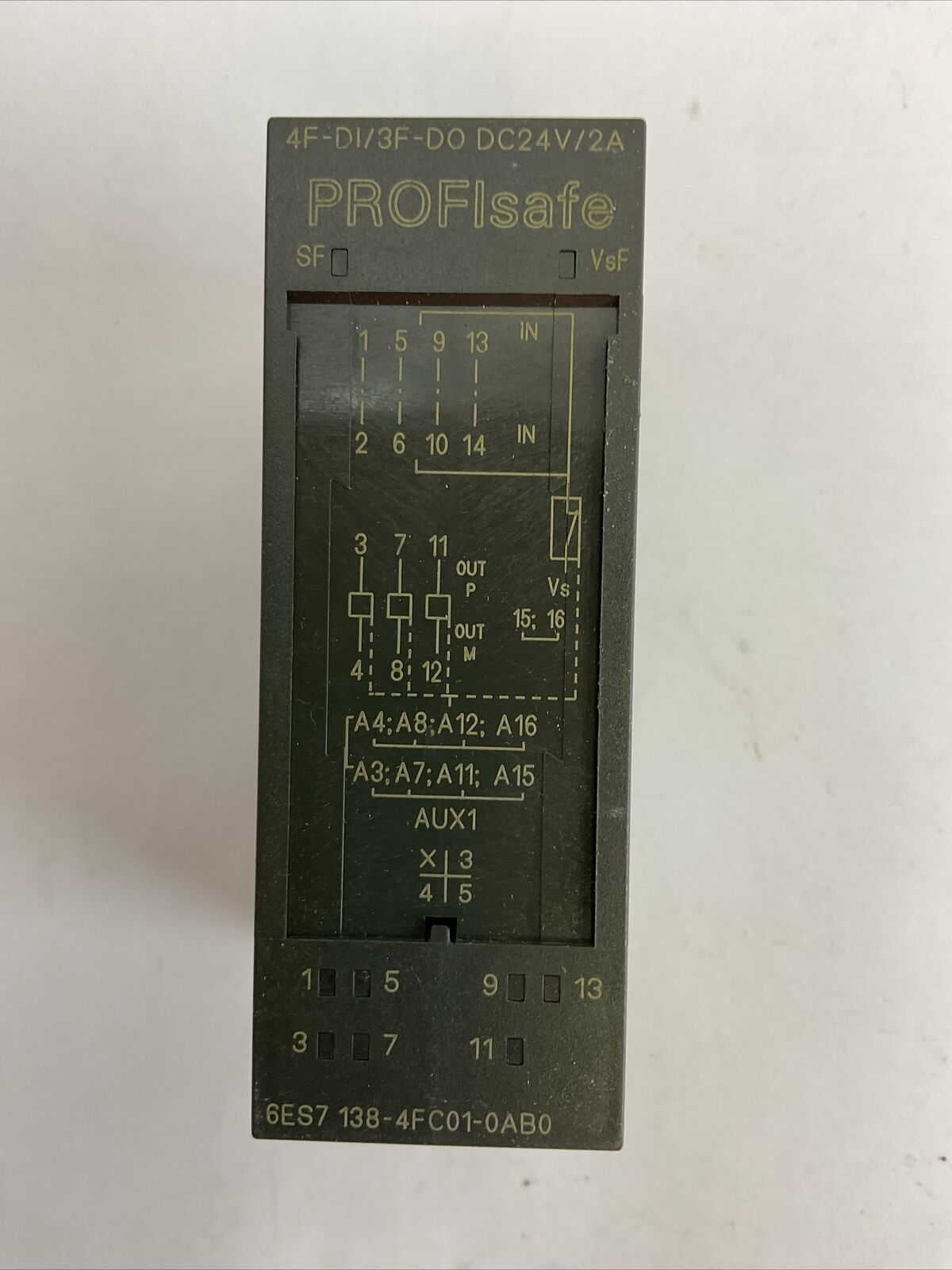 SIEMENS 1P 6ES7 138-4FC01-0AB0 SIMATIC S7 I/O MODULE PROFLSAFE 4F-DI/3F-DO DC24V