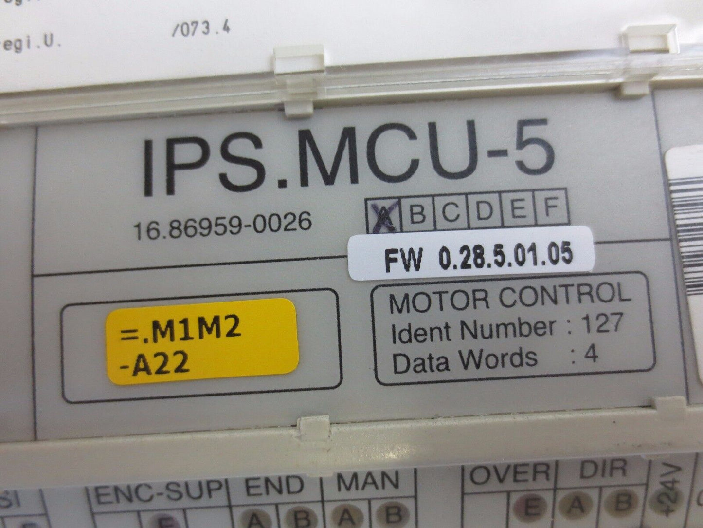 MAN ROLAND IPS.MCU-5 MOTOR CONTROL - 16.86959-0026 - Rev. A