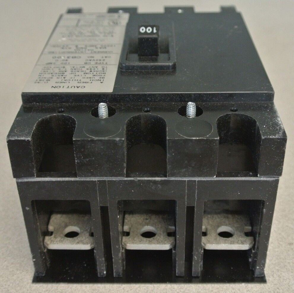 CHALLENGER CB3100L CIRCUIT BREAKER 100A / 240VAC / 3-POLE / NEW SURPLUS