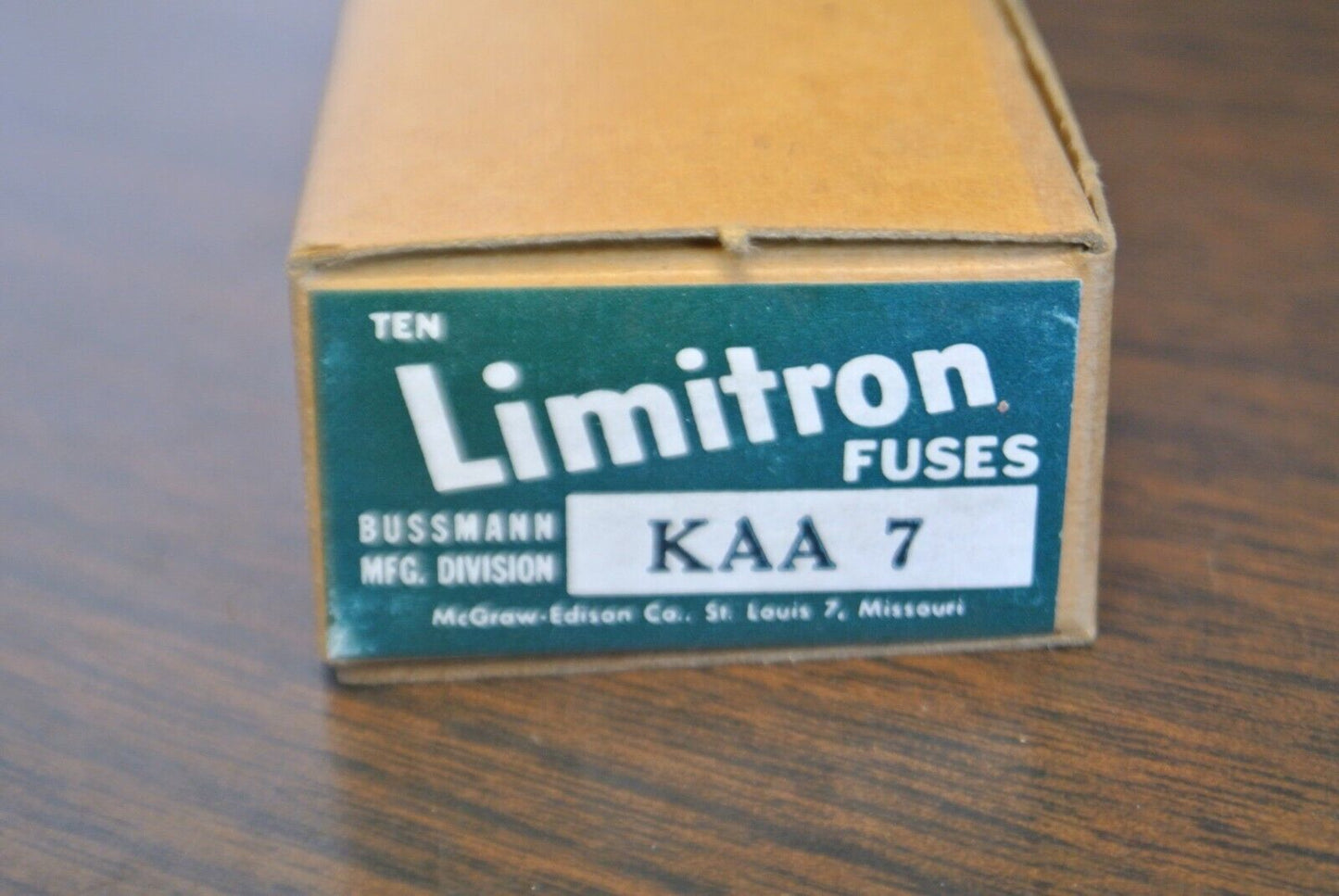 BOX of 10 / BUSSMANN / TRON / LIMITRON KAA7 RECTIFIER FUSE / 7A / NEW SURPLUS