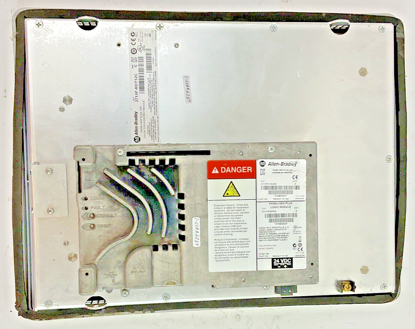 ALLEN BRADLEY 2711P-T12C4D8 INTERFACE PANEL SER.A 2711P-RDT12C SER.C, 2711P-RP8D