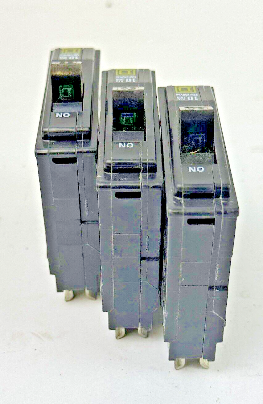 SQUARE D *LOT OF 3* - QO120 - CIRCUIT BREAKERS - 1 POLE/240VAC/20A