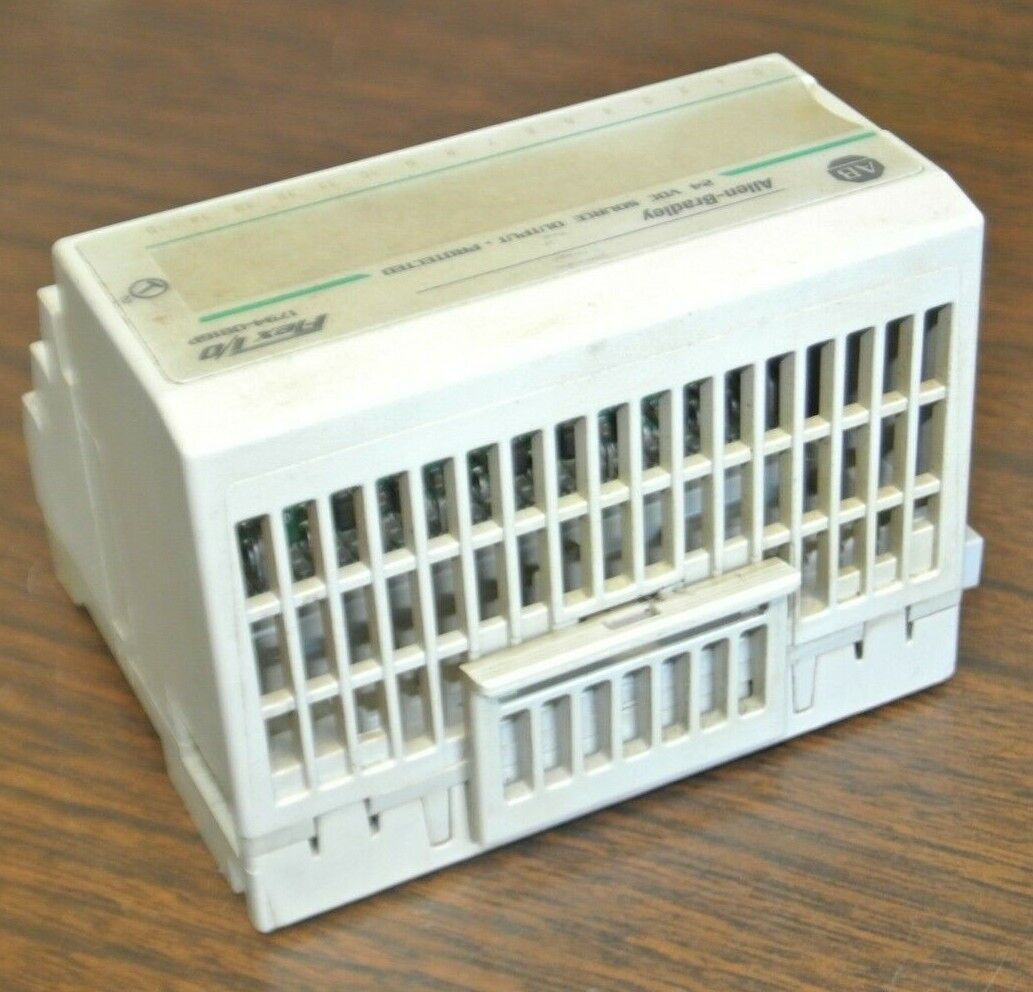 ALLEN-BRADLEY 1794-OB16P 24V SOURCE OUTPUT MODULE w/ 1794-TB2 BASE / TERM BLOCK