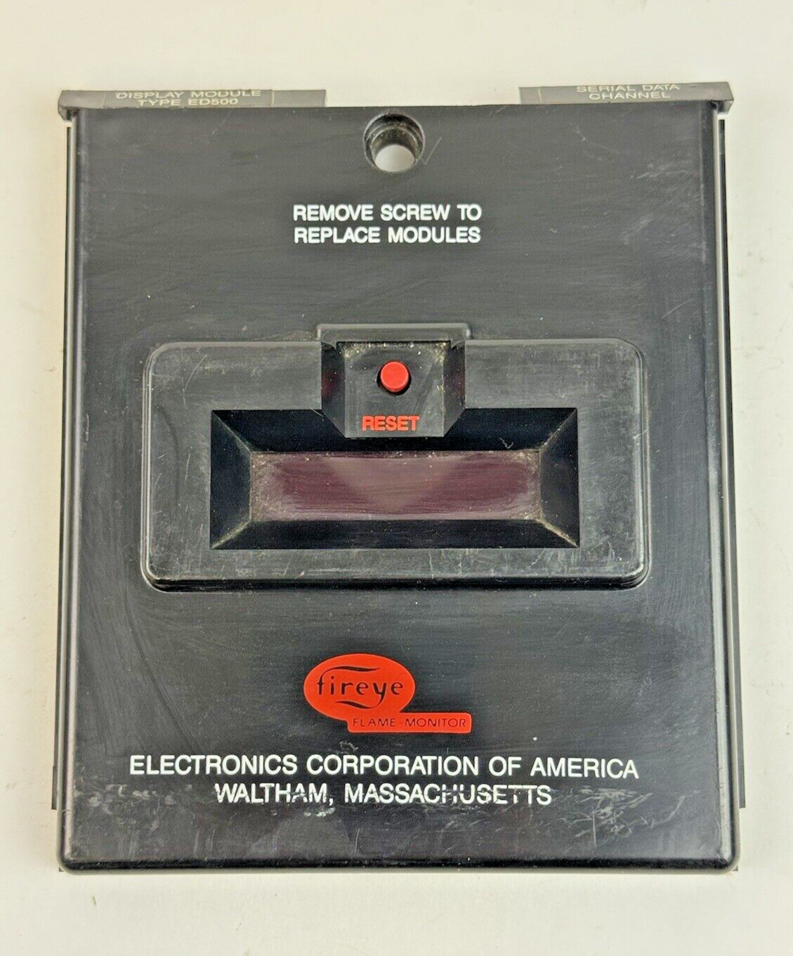 FIREYE - ED500 - DISPLAY MODULE - SERIAL DATA CHANNEL W/ RESET BUTTON