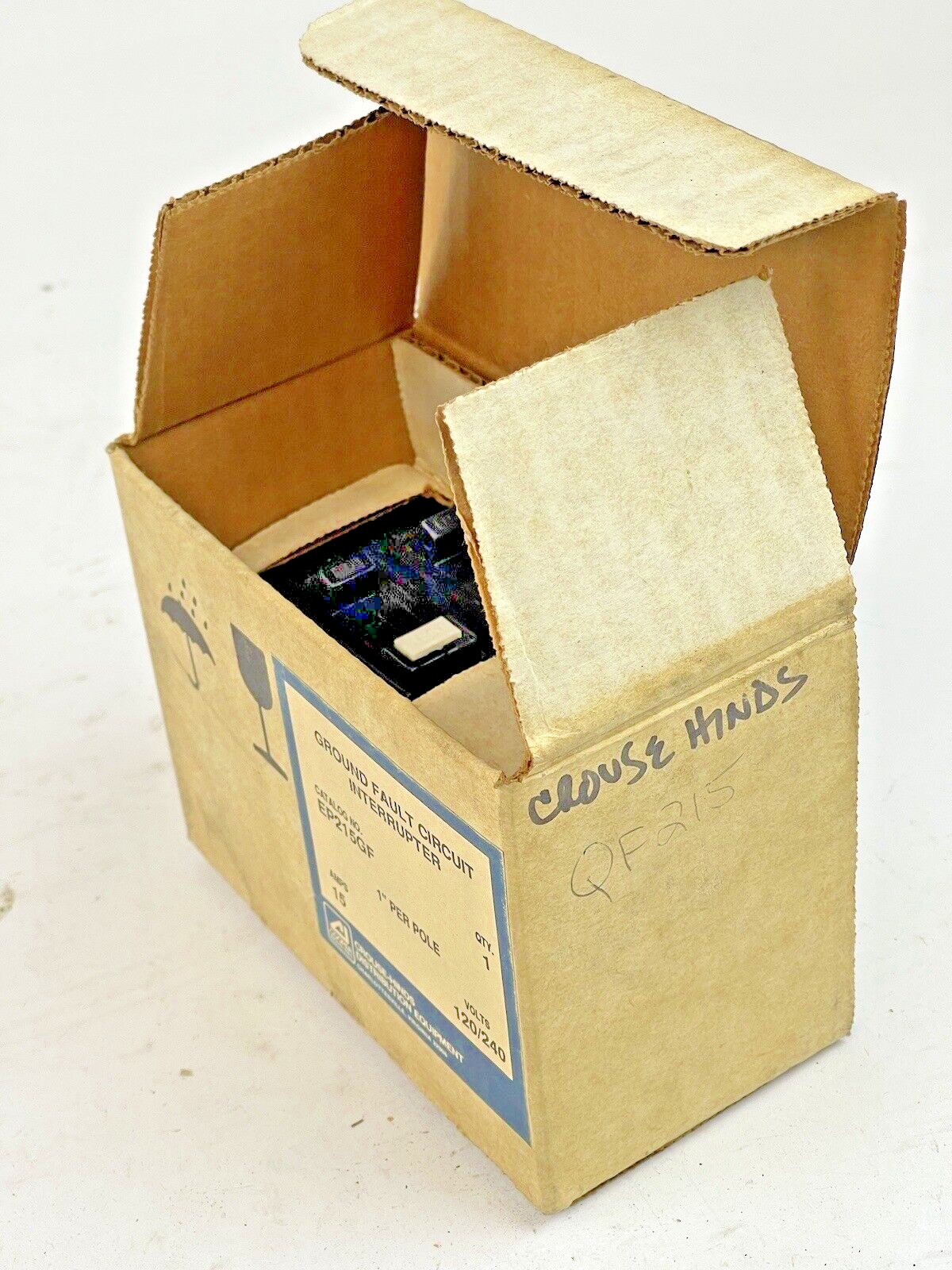 CROUSE-HINDS - EP215GF - 1" PER POLE, 15 A, 240 VAC-GROUND FAULT CIRCUIT BREAKER