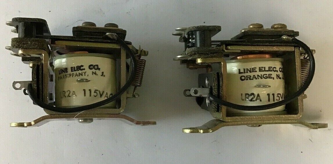LINE ELECTRIC LR2A RELAY 2N.C. 115VAC ***LOTOF2***
