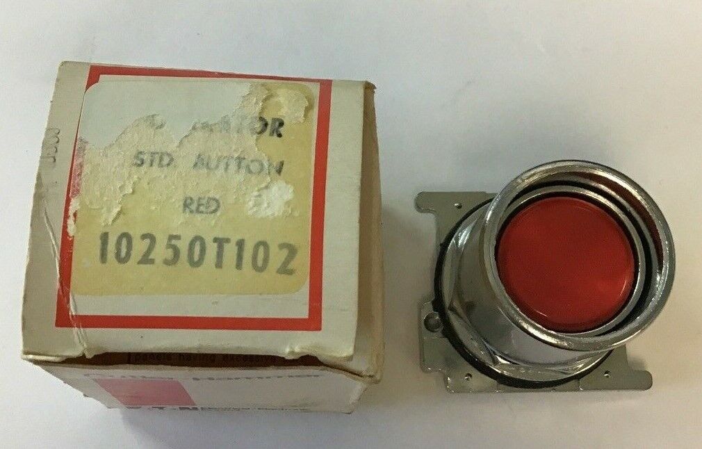 CUTLER-HAMMER 10250T102 PUSHBUTTON OPERATOR RED W/EXTENDED SHROUD