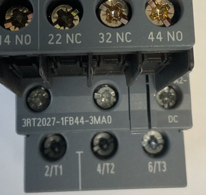 SIEMENS 3RT2027-1FB44-3MA0 CONTACTORS 24VDC 42A