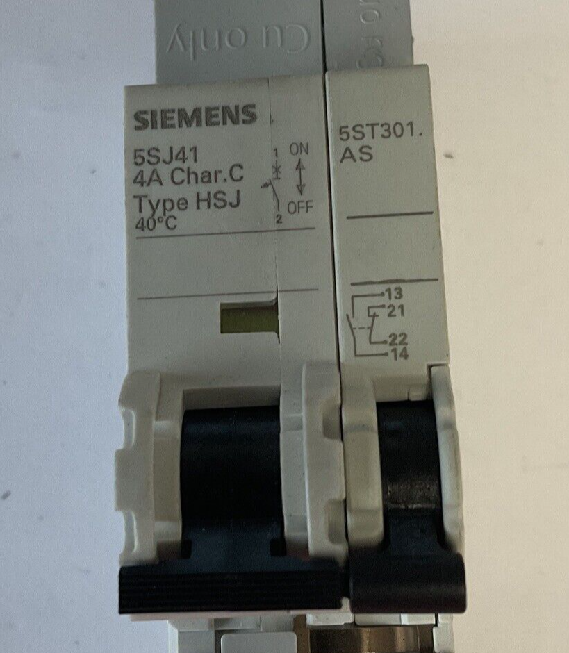 SIEMENS 5SJ4101-7HG41 CIRCUIT BREAKER 4A AUXILIARY CIRCUIT SWITCH