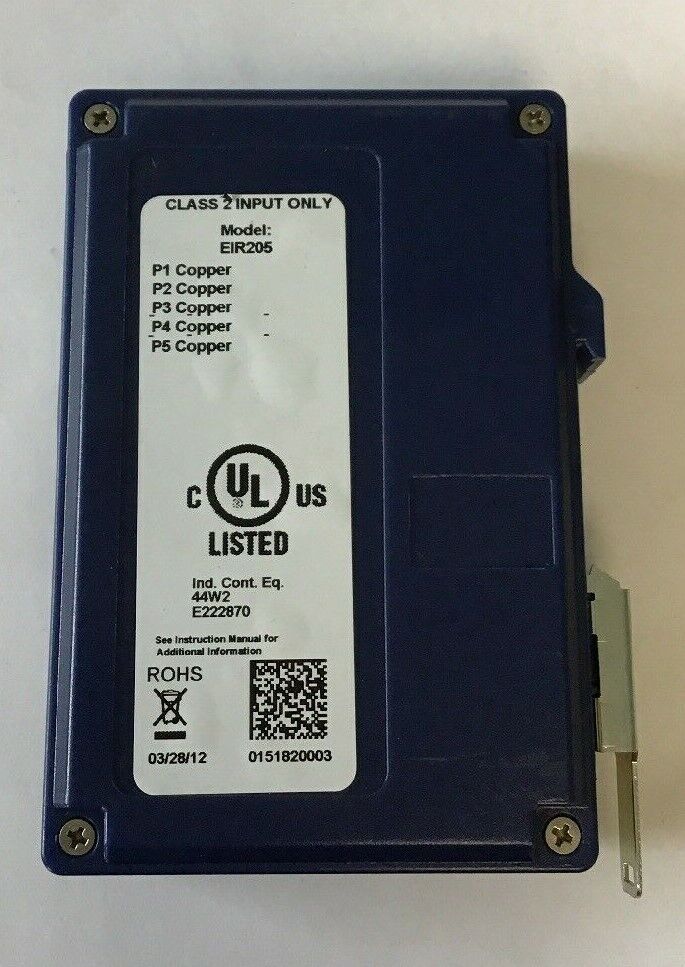 ELINX B&B ELECTRONICS EIR205 UNMANAGED IDUSTRIAL ETHERNET SWITCH 10-48VDC@5.8W