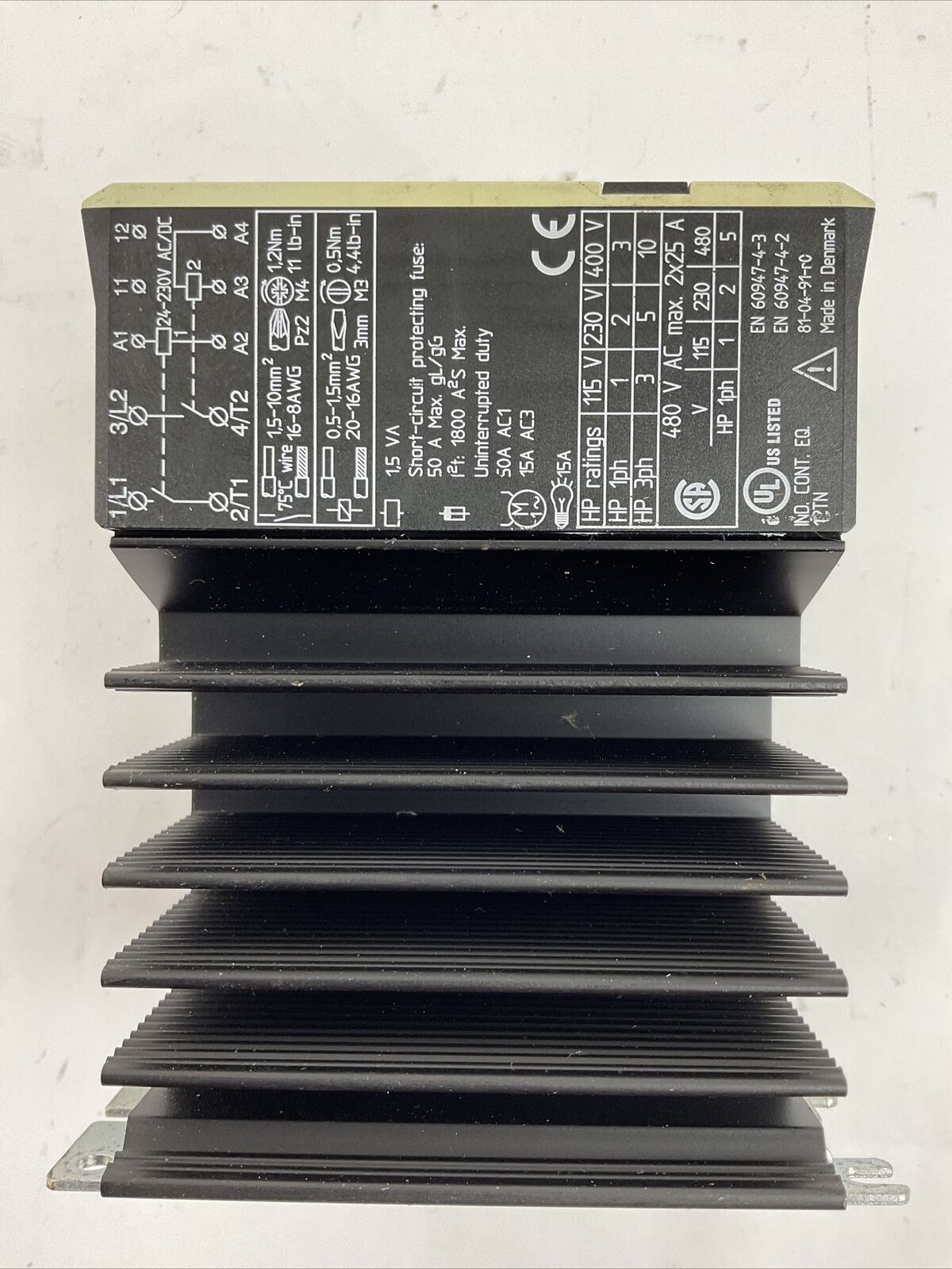 ALLEN BRADLEY 156-A50BA2 SOLID STATE CONTACTOR 2PH SER A LINE VOLTAGE 24-480VAC