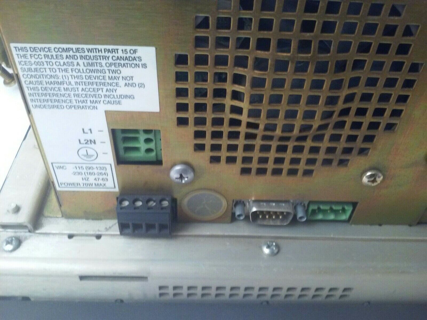 ALLEN BRADLEY 2711E-T10C6 SER. D REV. A PANELVIEW 1000E TERMINAL FRN 5.14