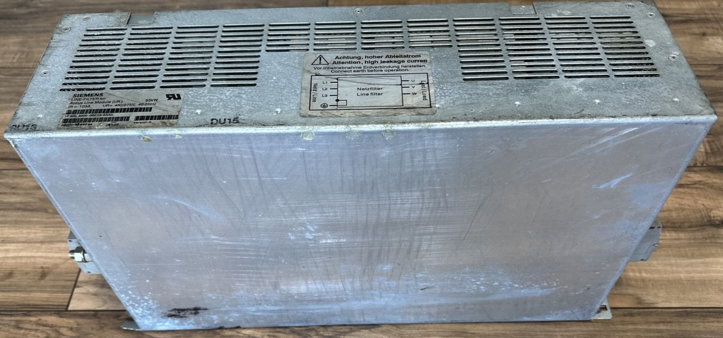 SIEMENS 1P 6SL 3000-0BE25-5AA0 LINE FILTER FOR ACTIVE LINE MODULE (I/R) 480/275V