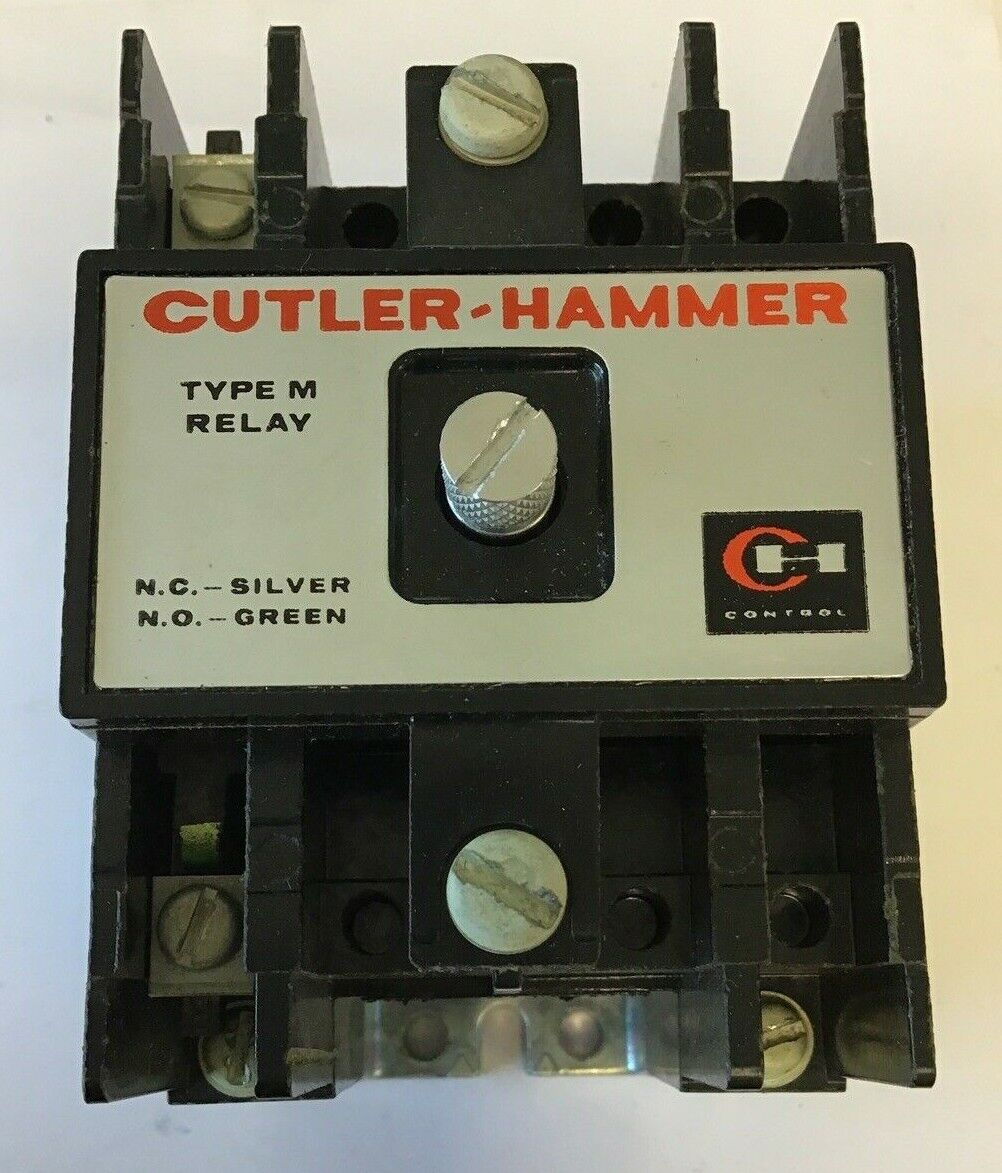 CUTLER HAMMER D23MR20A TYPE "M" AC RELAY 120V 60CY SER.A1