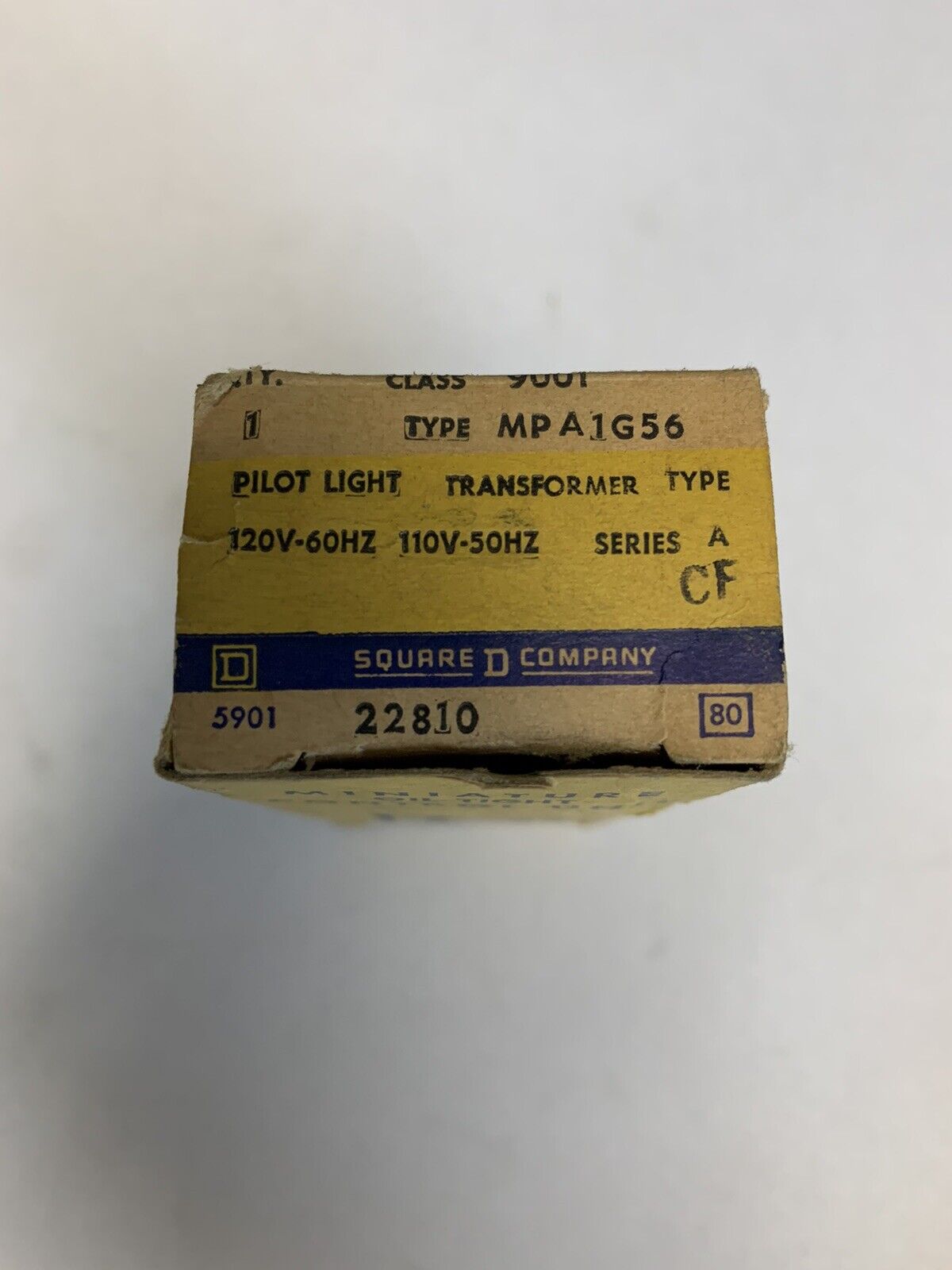Square D 9001 MPA1G56 Pilot Light Series A CF