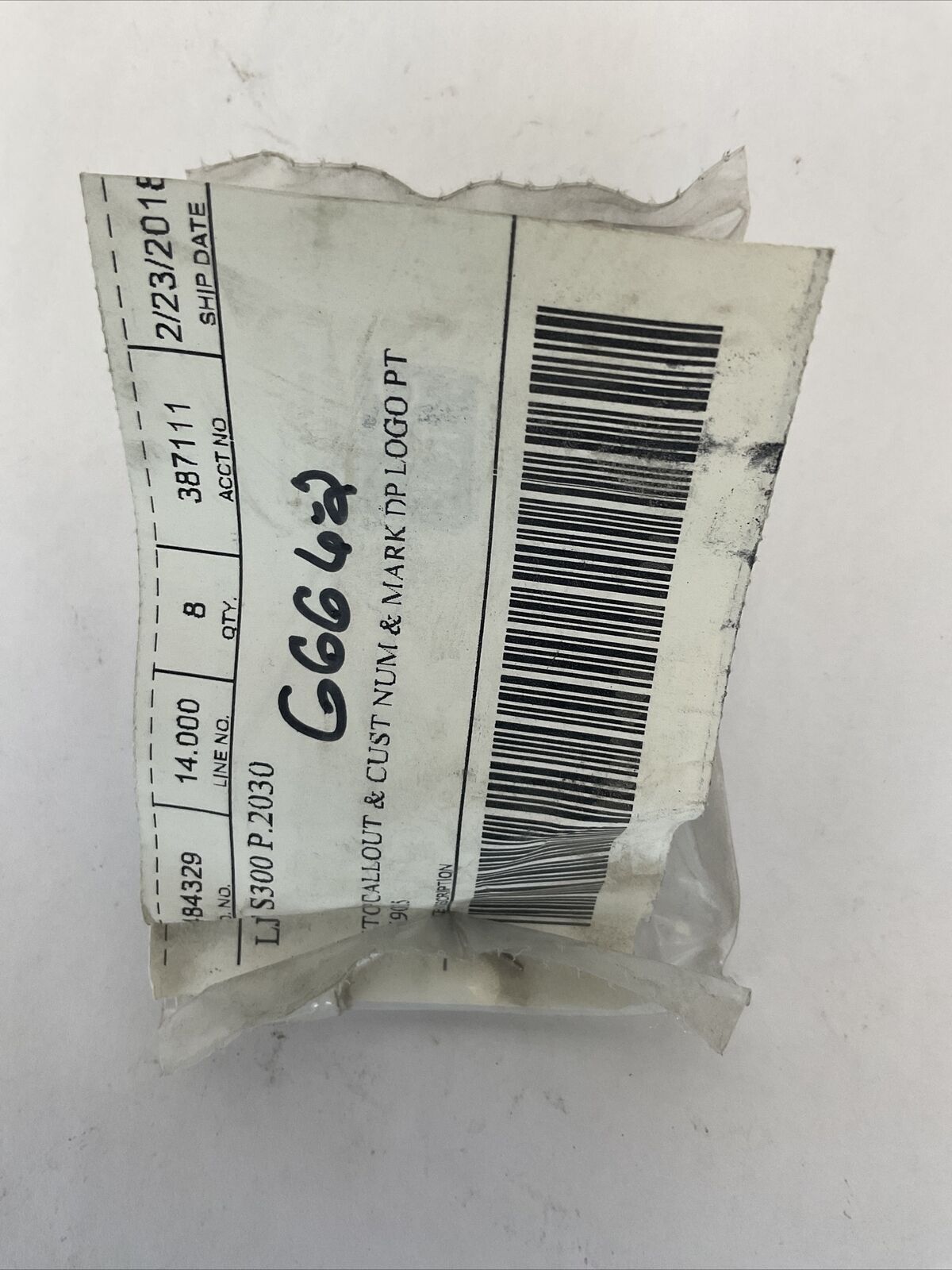 DAYTON LJX37 S300 P.2030 PUNCH (BAG OF 8)