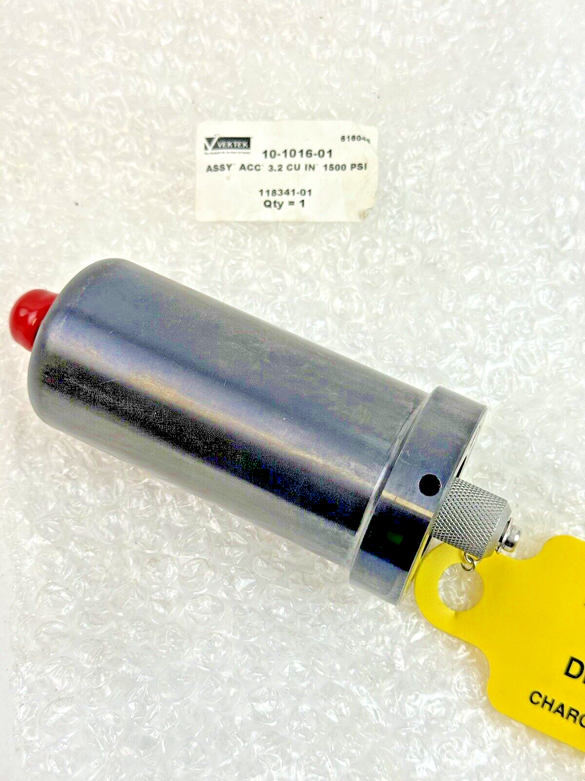 VEKTEK - 10-1016-01 - HYDRAULIC ACCUMULATOR - PRECHARGED TO 1500 PSIG