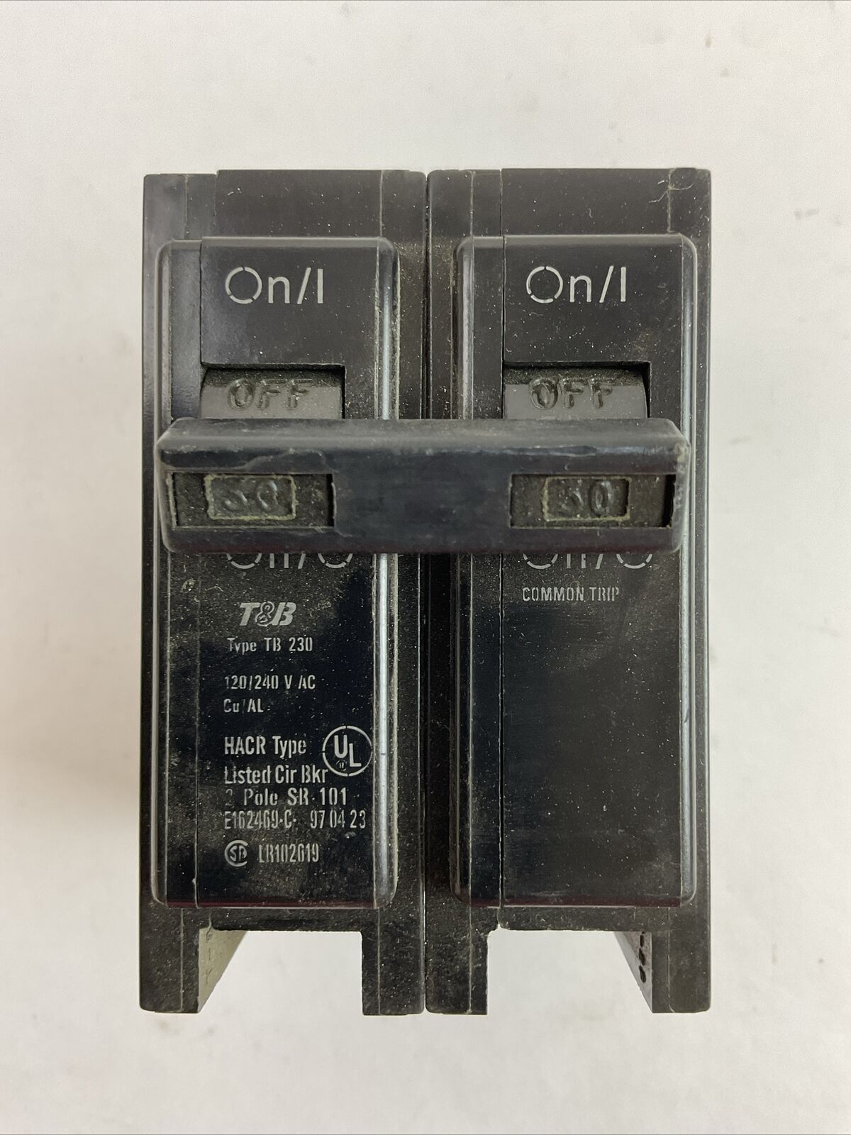 THOMAS & BETTS TB230 30AMP 120/240VAC 2POLE CIRCUIT BREAKER