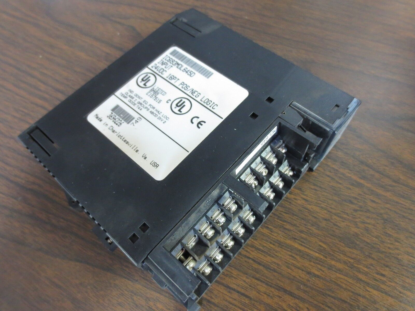 GE FANUC IC693MDL645D INPUT MODULE - 24VDC 16PT POS/NEG LOGIC - NO COVER