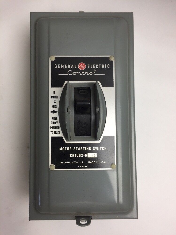 GE CR1062N5A MANUAL STARTER 1 1/2 HP 110V, 3 HP 220V, 5 HP 440-600V, 25-60 CY