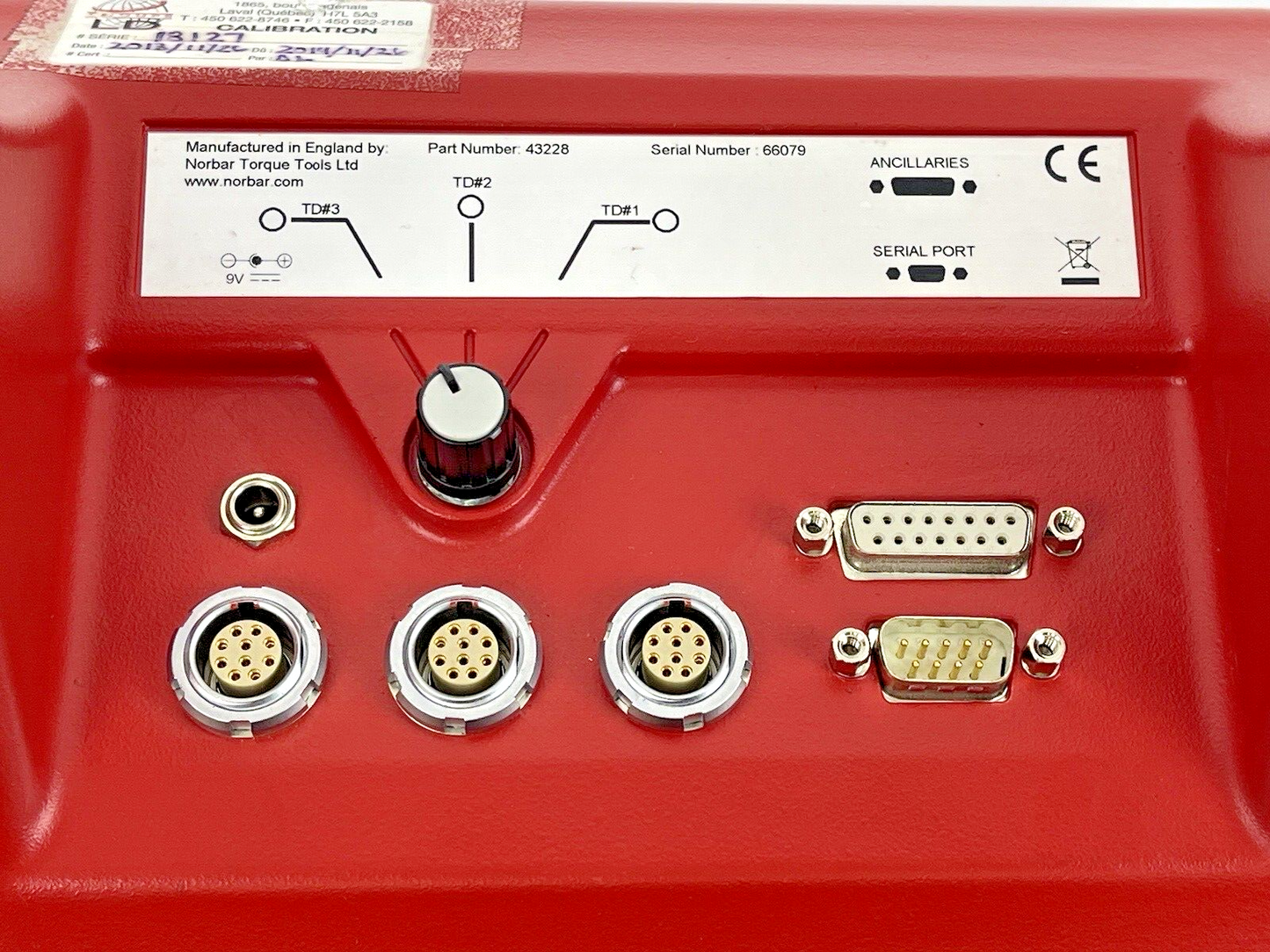 NORBAR - 43228 - TTT - Digital Monitor Torque Tool Tester W/ Transducer Cordset