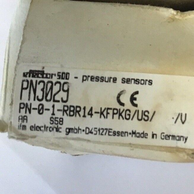 IFM EFECTOR PN3029 PRESSURE SENSOR 30VDC 4-20MA