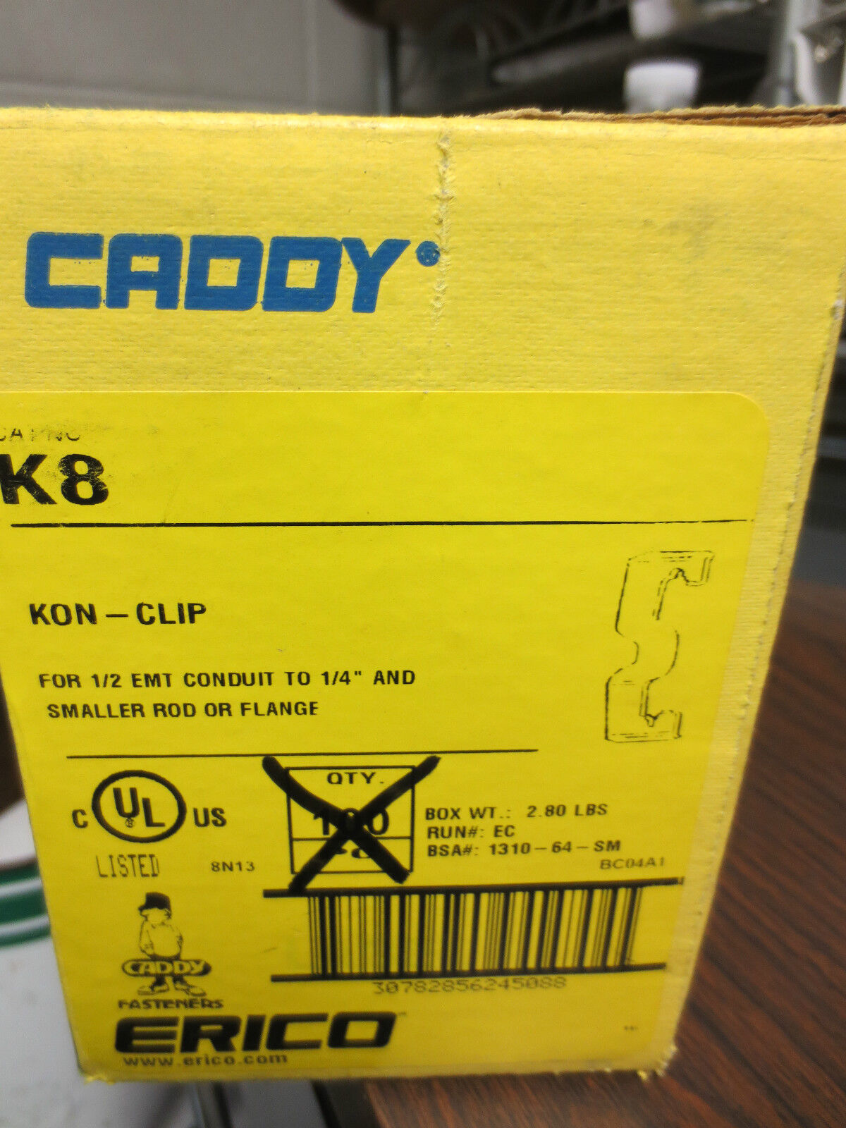 ERICO / CADDY K8 KON-CLIP - LOT of approx. 54 - NEW SURPL - for 1/2" EMT CONDUIT