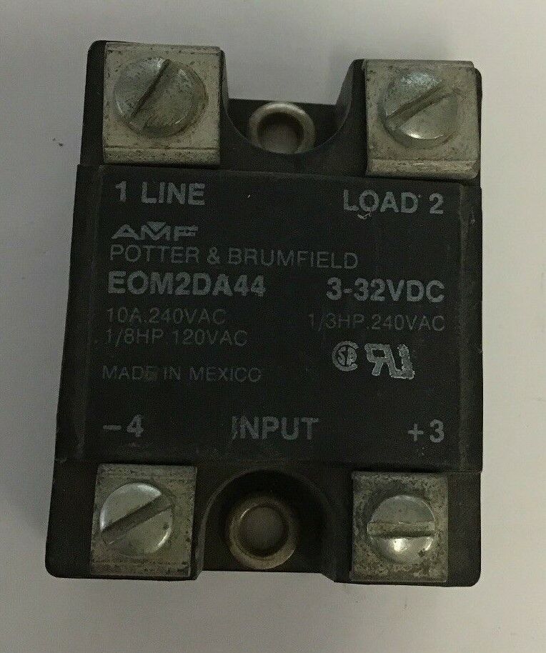 POTTER & BRUMFIELD EOM2DA44 10A,240VAC 1/8HP 3-32VDC RELAY