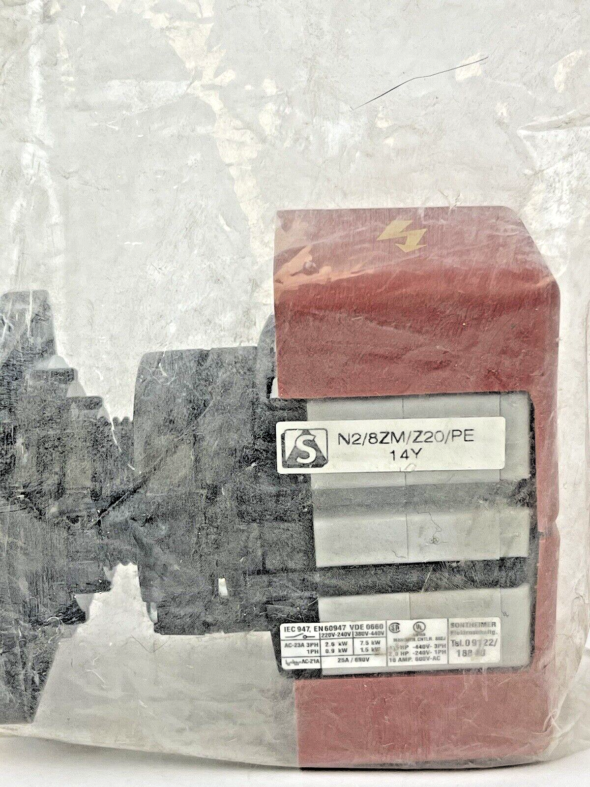 SONTHEIMER - N2/8ZM/Z20/PE - ROTARY CAM SWITCH - 2 POLE - 2 POSITION - 3 PHASE