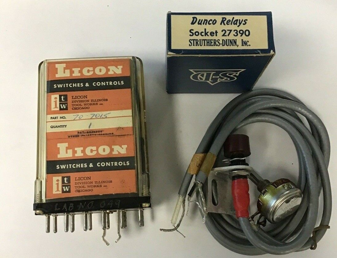 LICON SWITCH COMPONENTS 70-7015 W/ RELAYS 27390