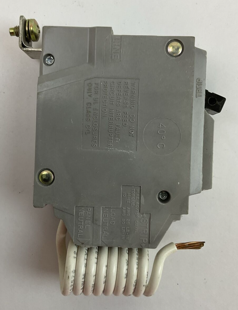 GE THQB1120AF ARC FAULT CIRCUIT BREAKER 1POLE 20AMP 120VAC