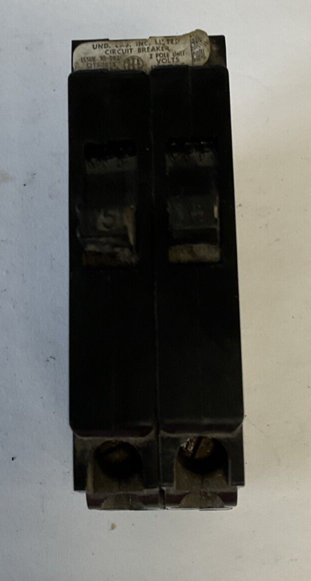ITE QT1-1515 CIRCUIT BREAKER 15A 2POLE 120/240VAC CLASS ATL***LOTOF4***