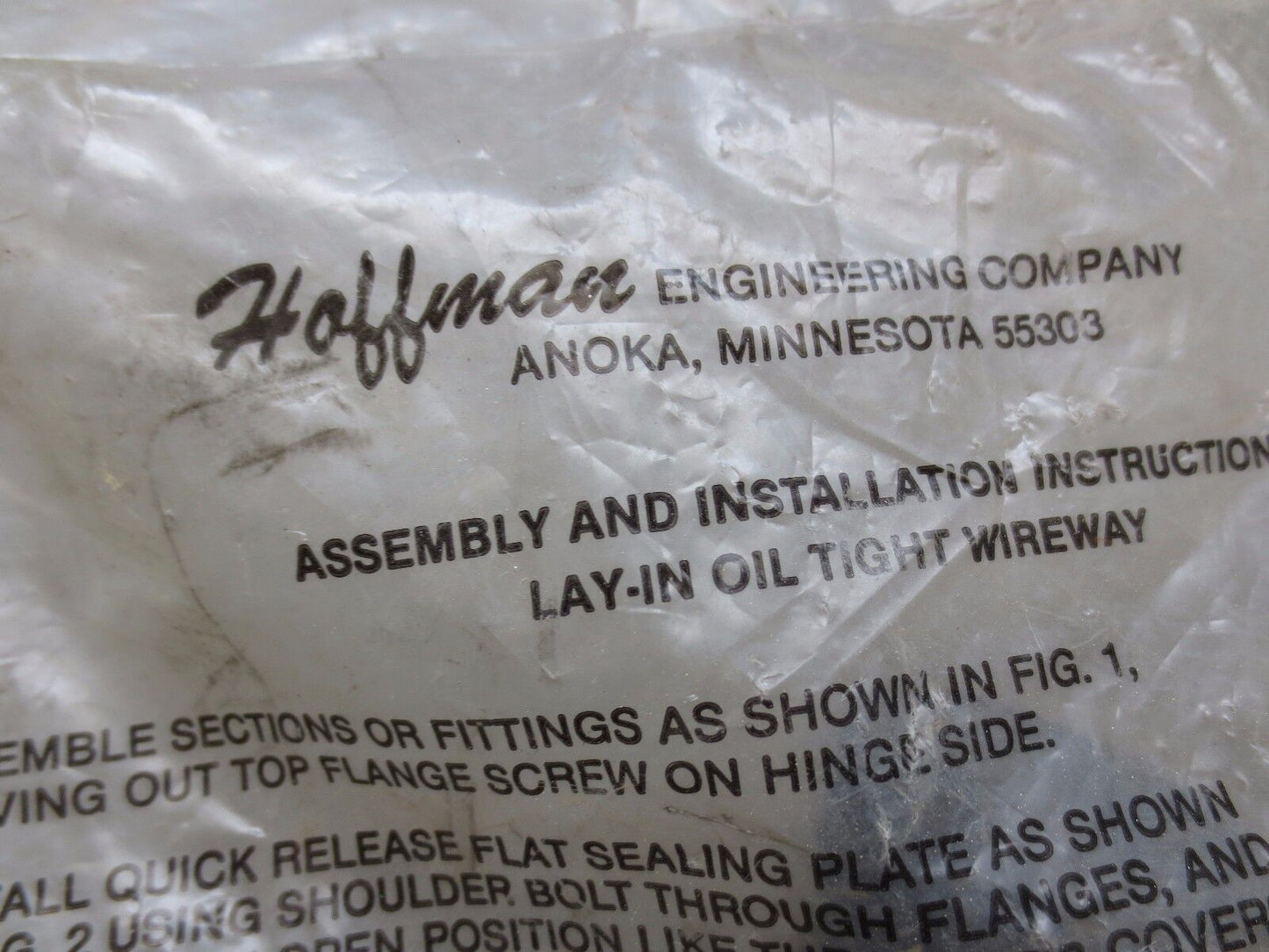 HOFFMAN 88LSGQR WIREWAY SEAL PLATE KIT - NEW SURPLUS, OLD STOCK