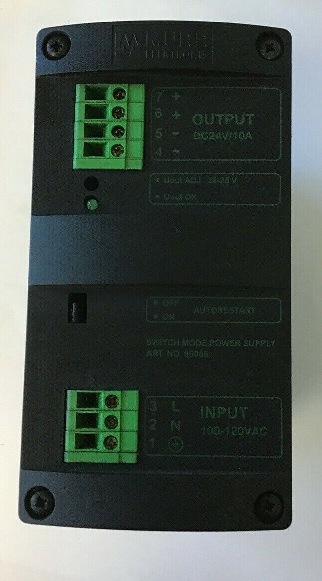 MURR MCS10-115/24 SINGLE PHASE SWITCH MODE POWER SUPPLY 100-120V 50/60Hz