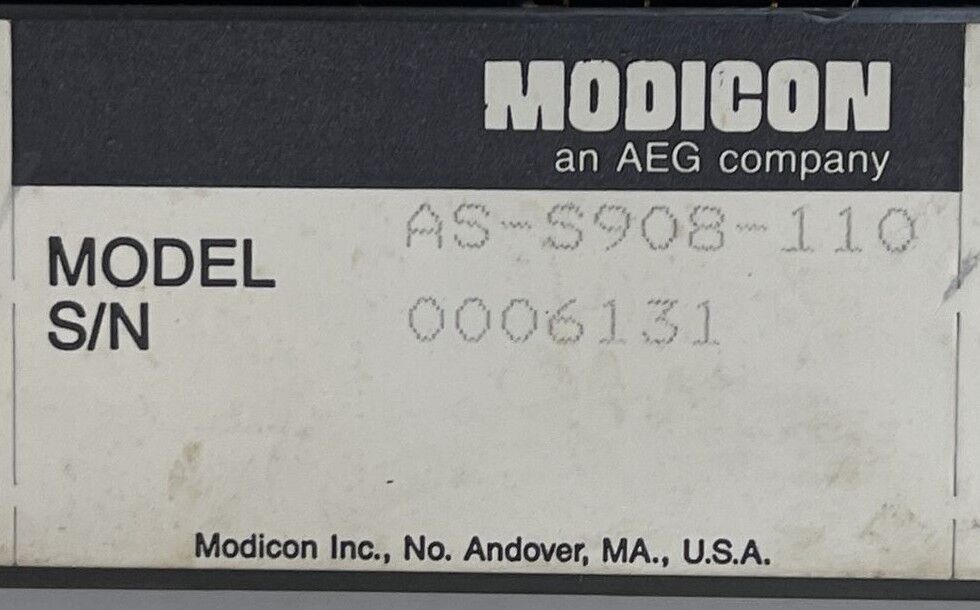 AEG MODICON AS-S908-110 AS-9385-001 REMOTE I/O PROCESSOR