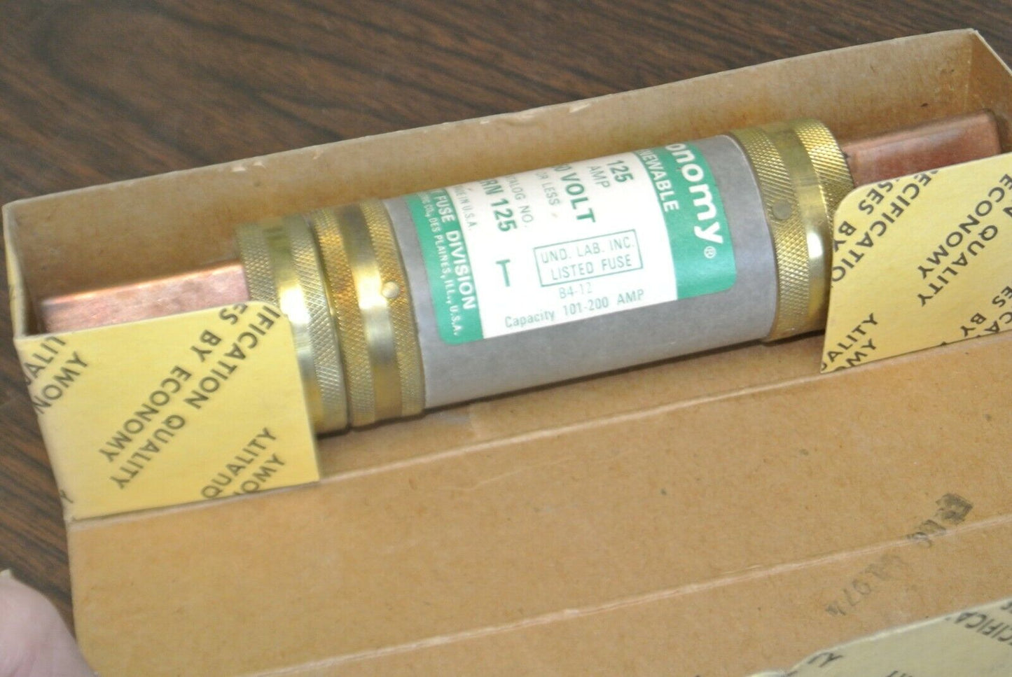 ECONOMY / FPE ERN125 RENEWABLE FUSE / 125A / 250V / NEW SURPLUS