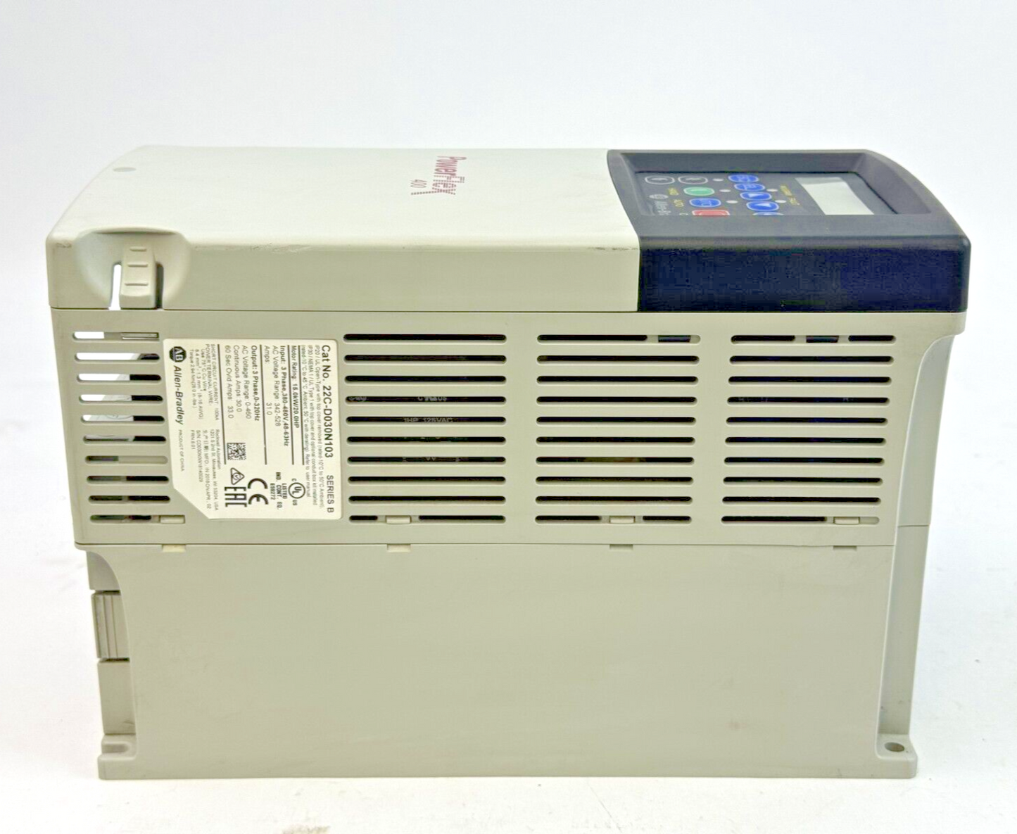 ALLEN-BRADLEY - 22C-D030N103 SER. B FRN: 8.01 -POWERFLEX 400-480VAC/20HP/31A/3PH