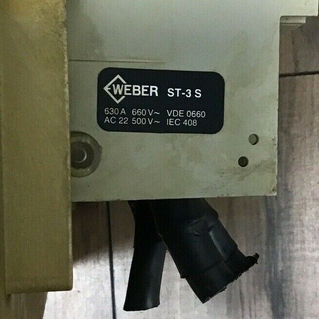 WEBER ST-3 S MODULAR FUSE HOLDER 630A 660VAC