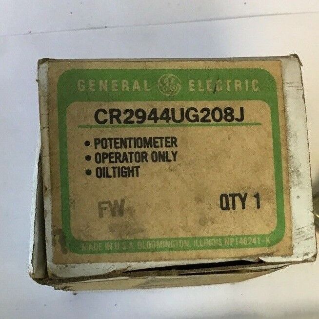 GE CR2944UG208J POTENTIONMETER OPERATOR ONLY OILTIGHT