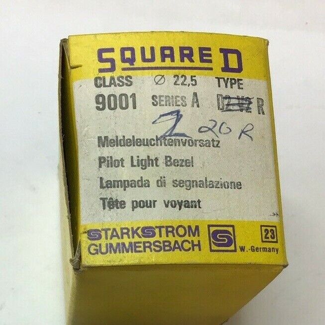 SQUARE D CLASS 9001 SERIES A PILOT LIGHT BEZEL***LOTOF2***