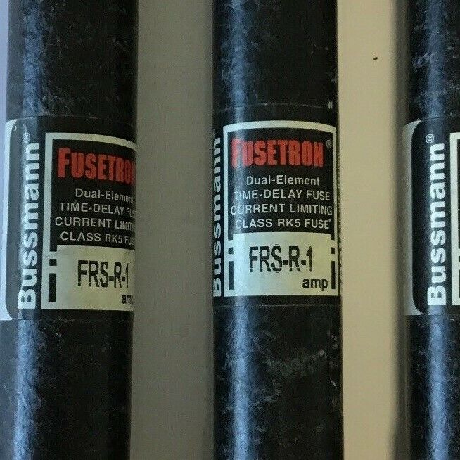 BUSSMAN FUSETRON FRS-R-1 TIME DELAY FUSE CURRENT LIMITING CLASS RK5`***LOTOF3***