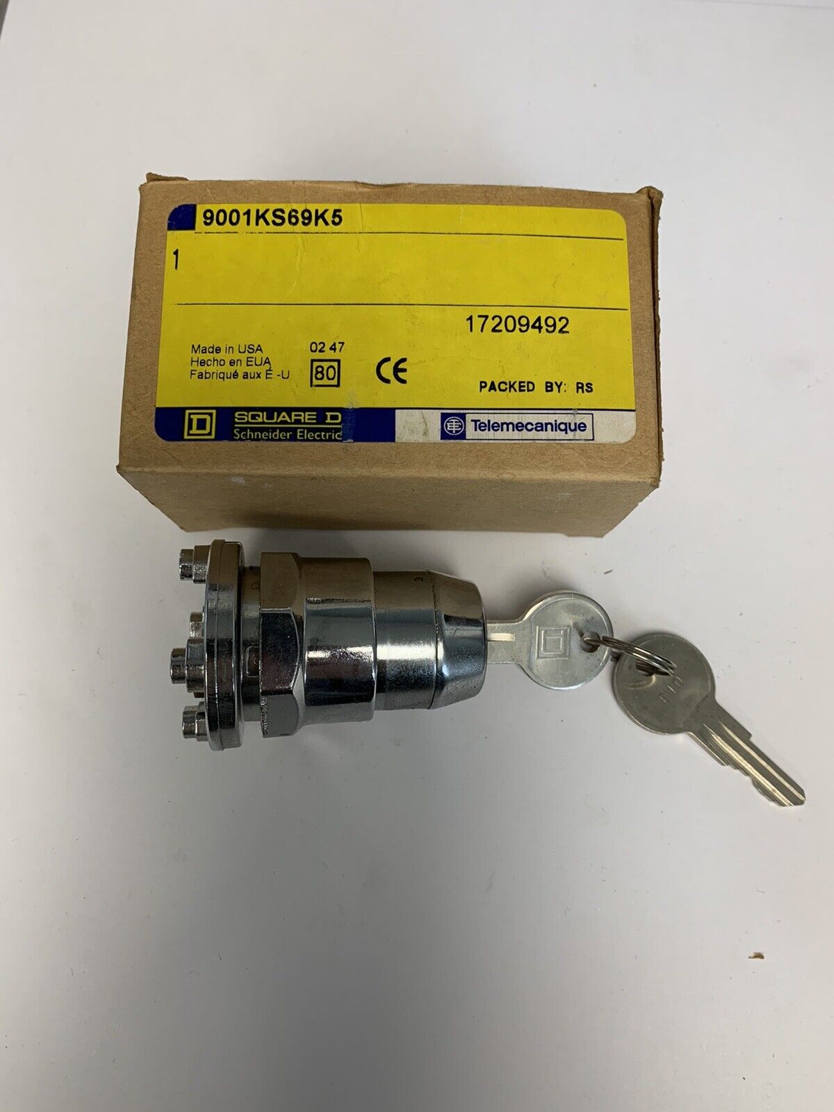 Square D 9001KS69K5 Keyed Switch