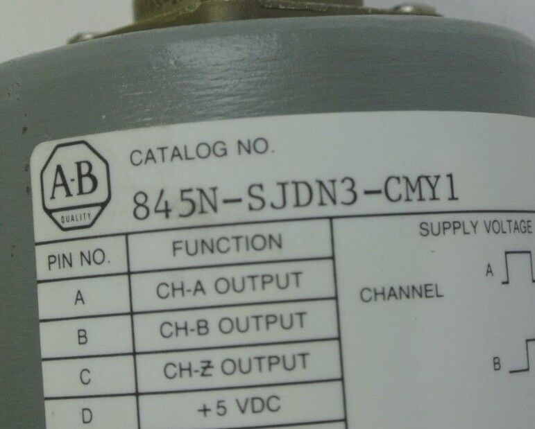 ALLEN-BRADLEY 845N-SJDN3-CMY1 - INCREMENTAL OPTICAL ENCODER - NEW SURPLUS